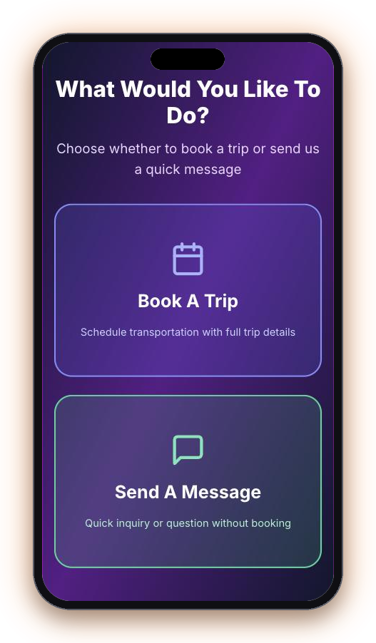 Catch A Ride online booking app shown on a phone